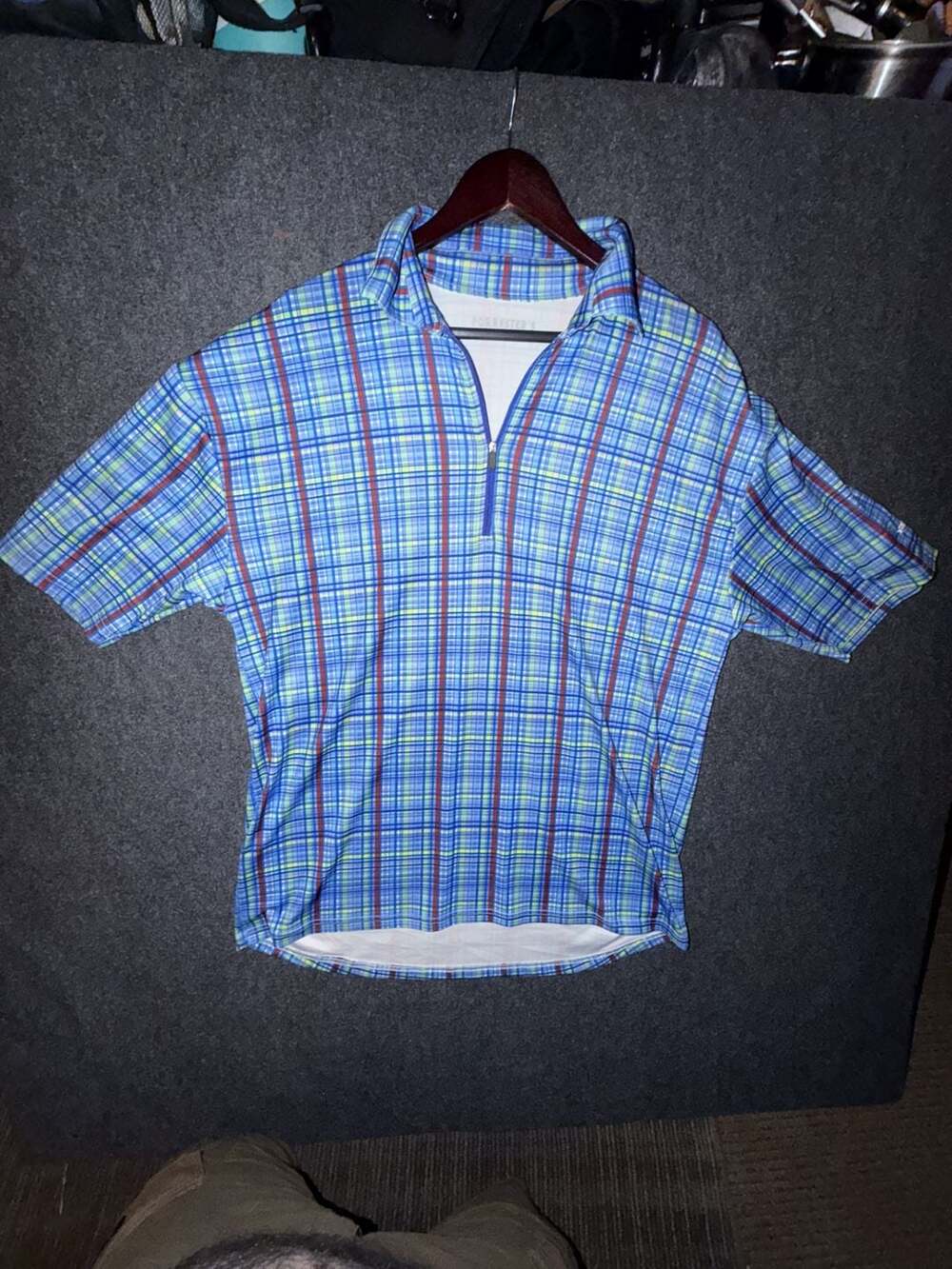 Forrester's Plantation on Crystal River Golf Club Plaid Quarter Zip Shirt XL